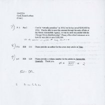 (87-02C) Answers to Editor's Queries on Article