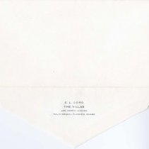 (132-01) Sample of Cord's Personal Stationery