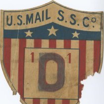 (164-01) Badges from Trip on US Mail Steamship