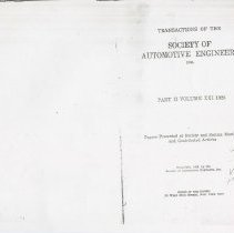 (192-01) Transactions of the Society of Automotive Engineers