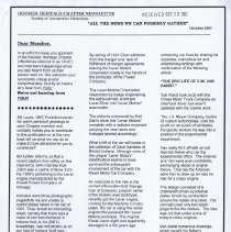 (405-01) VanRanst Article from Hoosier Heritage Newsletter