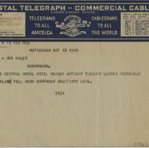 (439-01) Telegrams from Wiley while Aboard