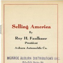 (229-01) Booklet by Faulkner-Selling America
