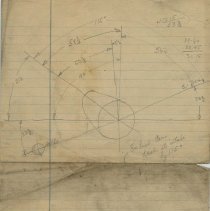(374-01) Sketch and Notes on Exhaust Cam