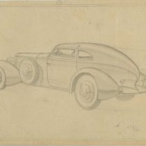 (283-01) Sketch of Car Designed by Alan Leamy