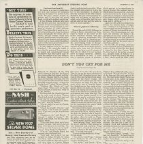 (491-03A) Auburn Cord- Saturday Evening Post- Nov. 21, 1936