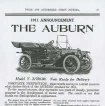 (450-07) Auburn- Cycle and Automobile Trade Journal- November 1910