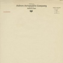 (01-01) Blank Auburn Automobile Stationary