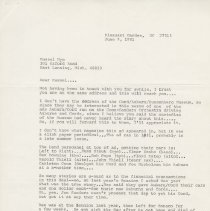 (33-02) Letter to Russel Nye from Clyde Hahn about Coon-Sanders Band