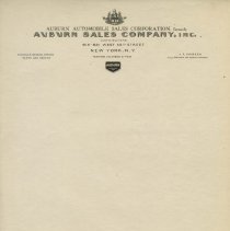 (43-01) Blank Auburn Sales Company, Inc. Stationary