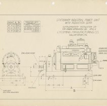 (873-01) Stationary Industrial Power Unit with Reduction Gear, Lycoming