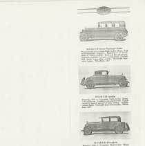 (886-01I) Folder 886- Lycoming Passenger Cars and Trucks Booklet- 1926