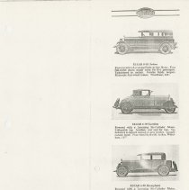 (886-01J) Folder 886- Lycoming Passenger Cars and Trucks Booklet- 1926