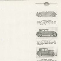 (886-01L) Folder 886- Lycoming Passenger Cars and Trucks Booklet- 1926