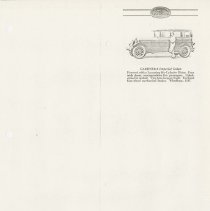 (886-01N) Folder 886- Lycoming Passenger Cars and Trucks Booklet- 1926