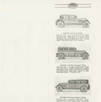 (886-01E) Folder 886- Lycoming Passenger Cars and Trucks Booklet- 1926