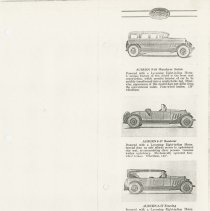 (886-01F) Folder 886- Lycoming Passenger Cars and Trucks Booklet- 1926