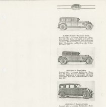 (886-01G) Folder 886- Lycoming Passenger Cars and Trucks Booklet- 1926