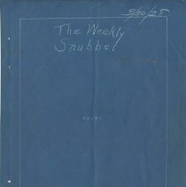 (887-01) Folder 887- The Weekly Snubber- 1928