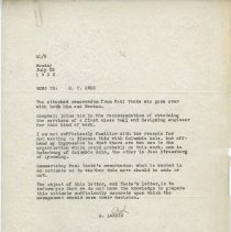 (143-01) Memo to H.T. Ames from A. Landis,1935