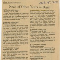 (862-01) Folder 862- 45 Years Ago Today, Government Men Visit Lycoming- Sun
