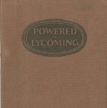 (877-01) Folder 877- Powered by Lycoming Booklet- 1926