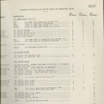 (879-01AJ) Folder 879- Lycoming Alphabetical and Numerical Parts Lists- 193
