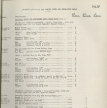 (879-01AV) Folder 879- Lycoming Alphabetical and Numerical Parts Lists- 193