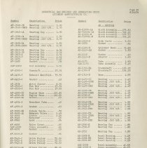 (879-01CI) Folder 879- Lycoming Alphabetical and Numerical Parts Lists- 193