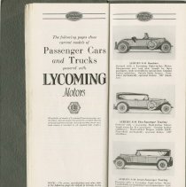 (880-01H) Folder 880- Powered by Lycoming Booklet- 1927