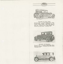 (886-01U) Folder 886- Lycoming Passenger Cars and Trucks Booklet- 1926