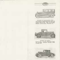 (886-01V) Folder 886- Lycoming Passenger Cars and Trucks Booklet- 1926