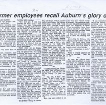 (197-01) Former Employees Recall Auburn’s Glory Days