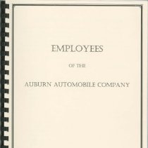 (206-01) Employees of the Auburn Automobile Company