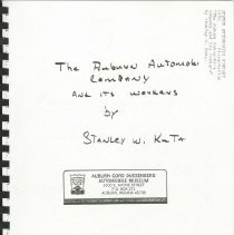 (207-01) The Auburn Automobile Company and its Workers