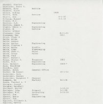 (229-01L) Auburn Automobile Company Employee List