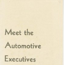 (239-01) Meet the Automotive Executives of Today booklet, 1931