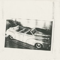 (833-01) Folder 833- Photograph of a Checker Convertible- 1955