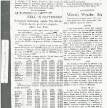 (241-03)  "Automobile Output Fell in September", Wall Street Journal, 1926