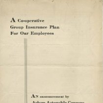 (270-01) A Co-operative Group Insurance Plan For Our Employees, 1935