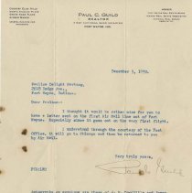 (805-01) Folder 805- First Air Mail Letter from Fort Wayne