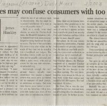 (813-01) Folder 813- Specialty Vehicles May Confuse Consumers with Too Many