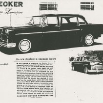 (817-01) Folder 817- Checker Cab Advertisement- 1964