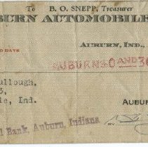 (306-01) Check Payable to Nimrod McCullough, 1933