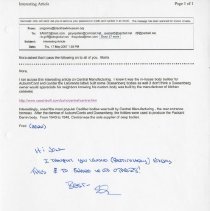 (342-01) Article on Central Manufacturing