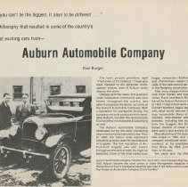(370-01) Auburn Automobile Company Booklet by Dan Burger