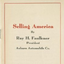 (373-01) Selling America Booklet by Roy H. Faulkner