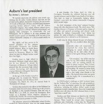 (376-01) Auburn's Last President, Auburn Cord Duesenberg Club Newsletter