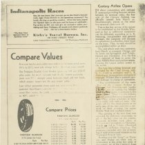 (778-01) Century Airlines Opens- Detroit Motor News- 1931 (Donated by Leo F