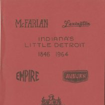 (382-01) Indiana’s Little Detroit Booklet, 1964